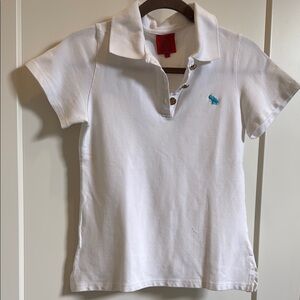 Tracy Negoshian White and Blue Blouse